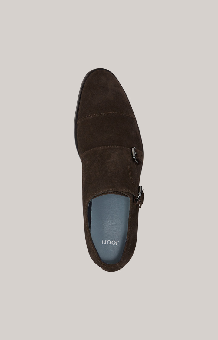 Monk Lace-Up Velluto Kleitos in Dunkelbraun