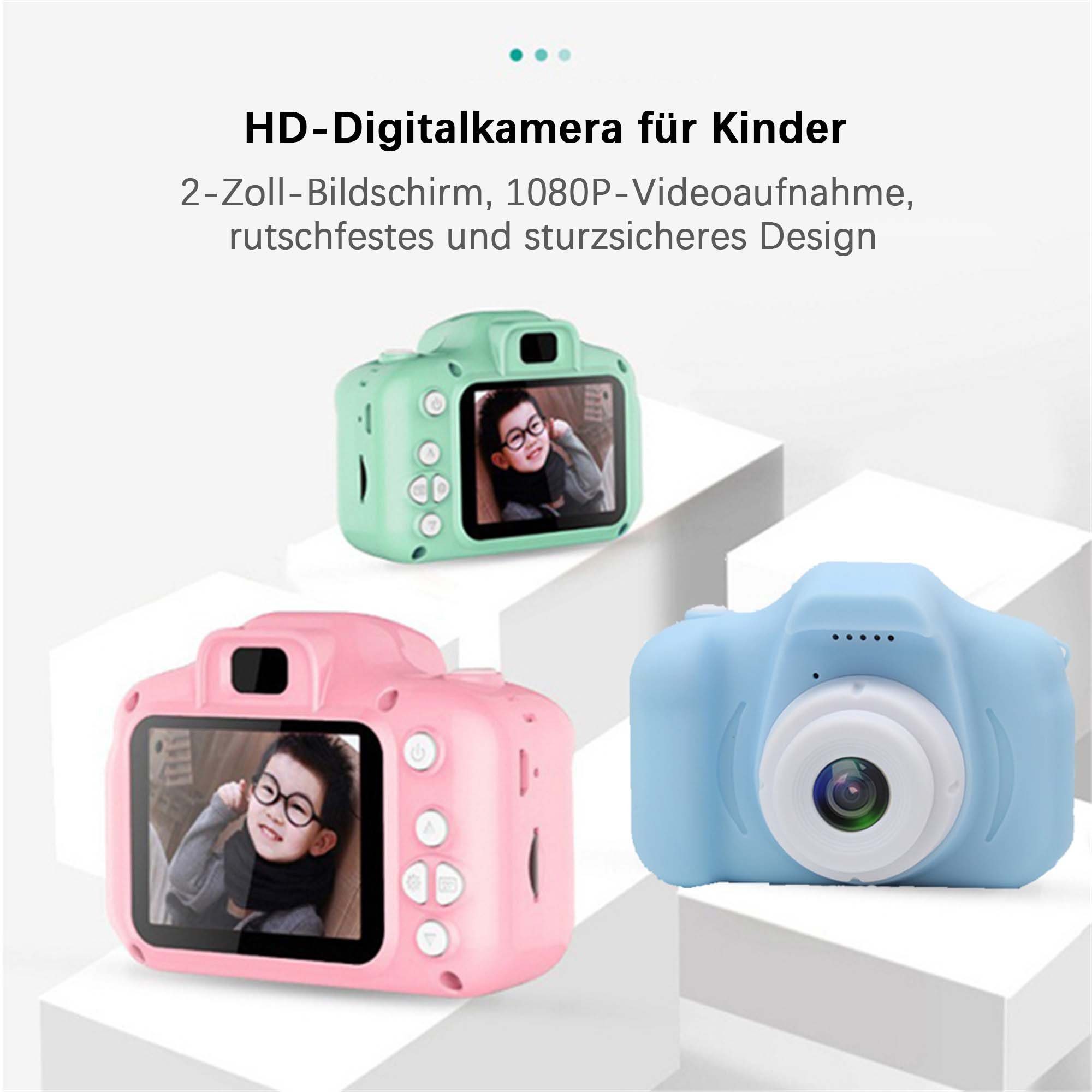 Yoyaxi Mini-Digitalkamera für Kinder Sofortbildkamera (inkl. Geeignet für Kinder von 3-12 Jahren, Schutzauslegung des Rumpfes, 800W HD-Pixel, intelligenter Fokus ohne eine Taste, aufrüstbare Videoaufnahmefunktion)