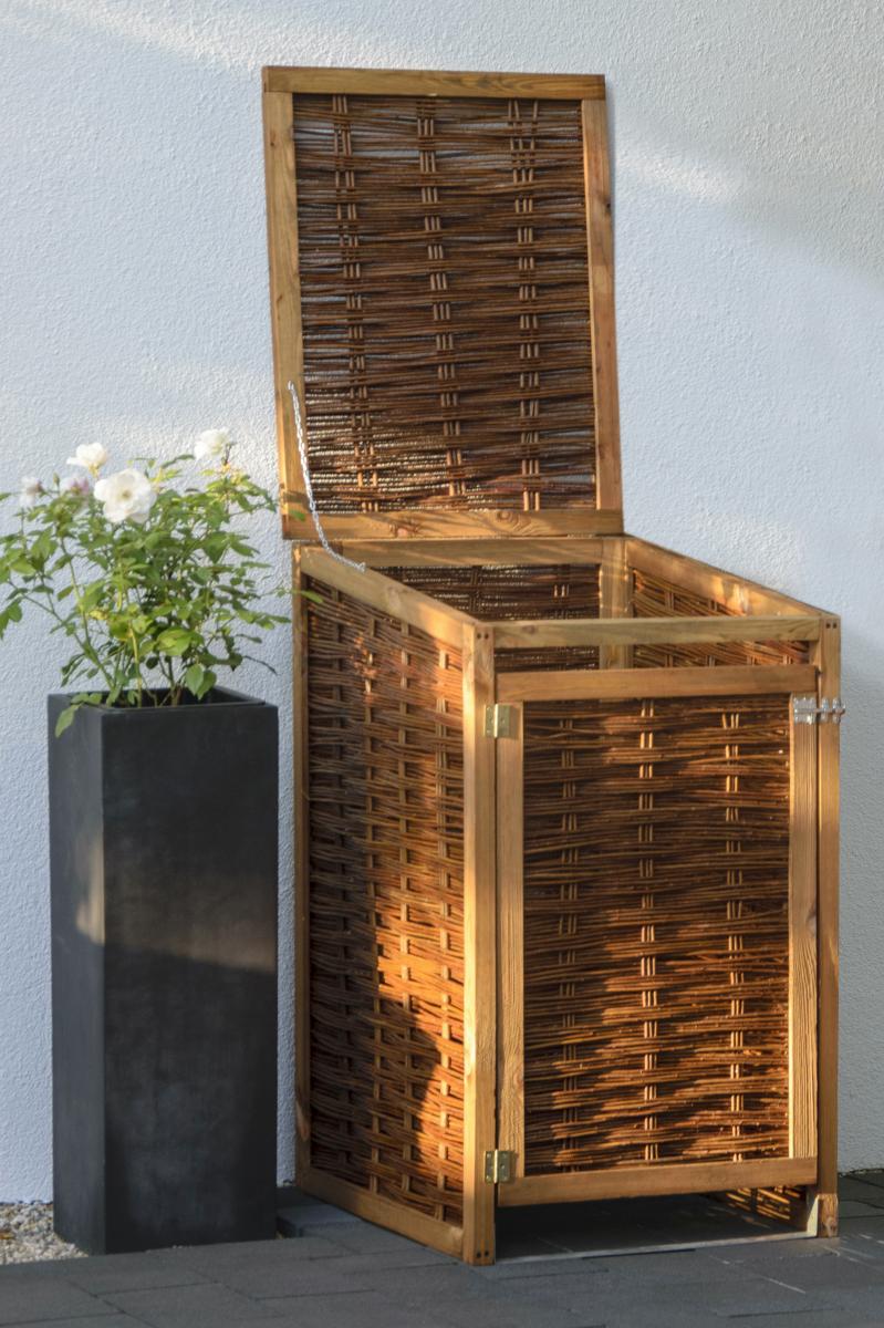 dobar Wetterfeste Mülltonnen-Box für 120l Tonnen