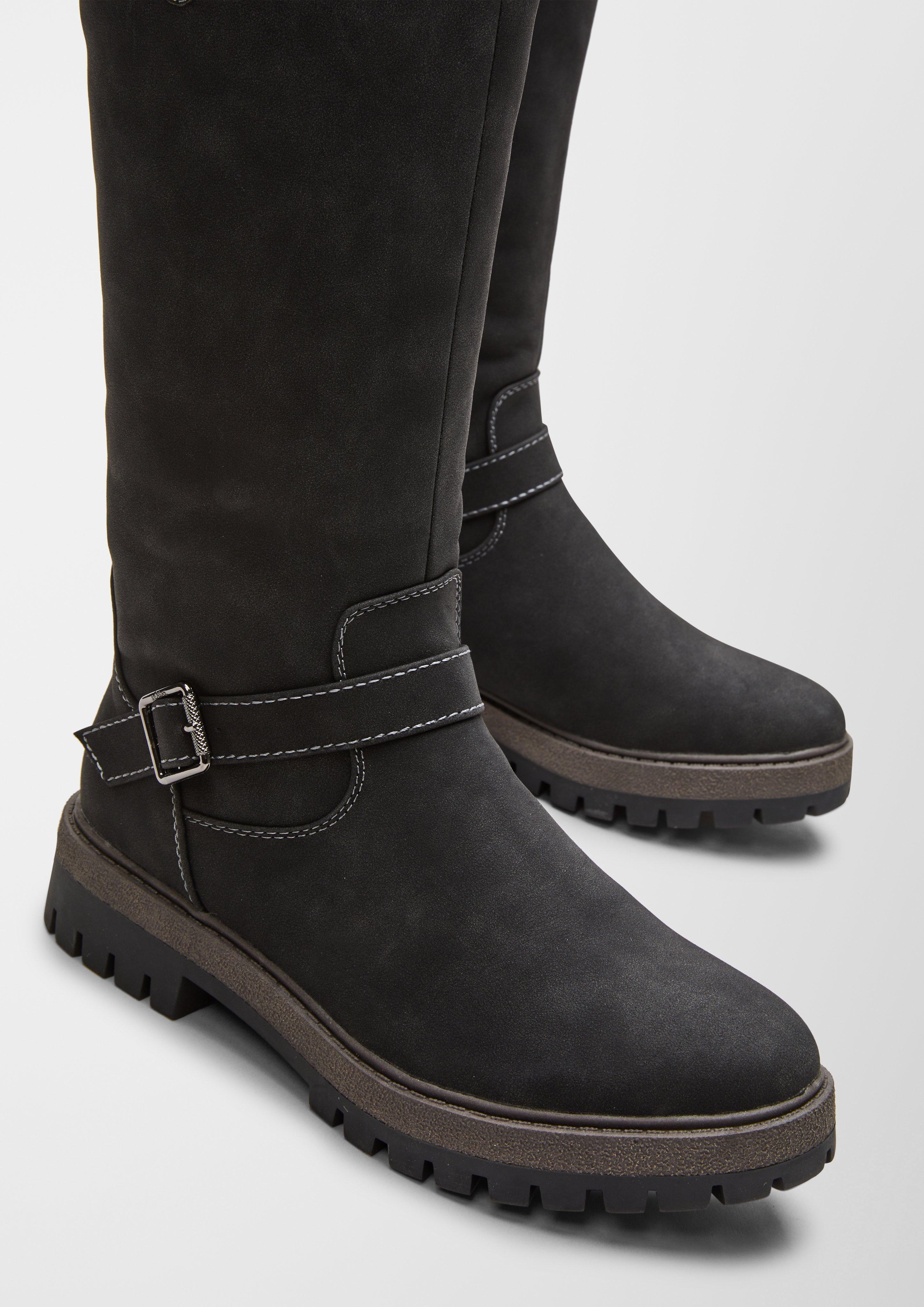 Stiefel in Veloursleder-Optik  6006587-001