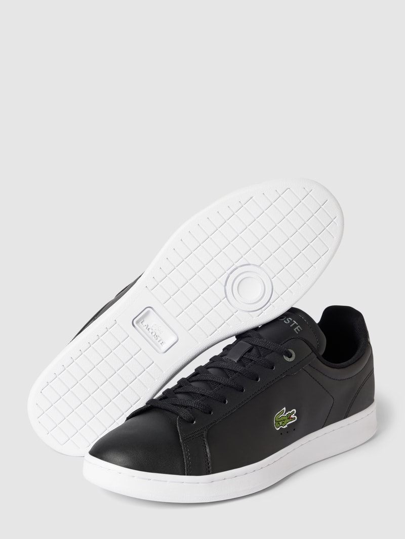 Sneaker mit Label-Print und Logo-Stitching Modell 'CARNABY' in schwarz