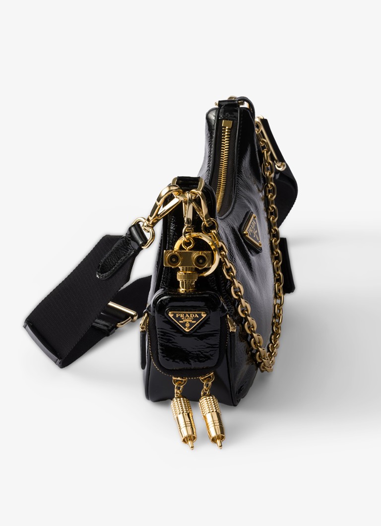 Prada Re-Edition 2005 patent leather shoulder bag