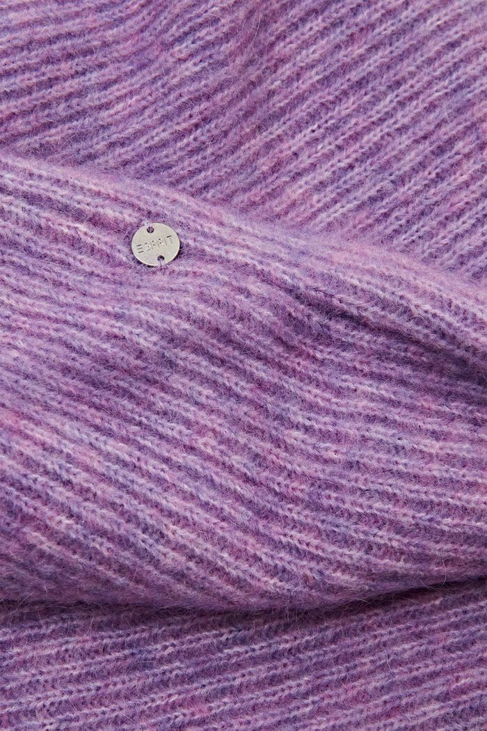 Loop-Schal aus Mohair und Wolle im Twist-Design