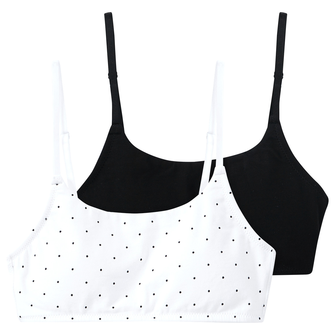 2 Mädchen Bustiers im Basic-Look