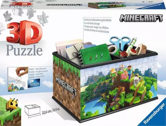 3D Puzzle Aufbewahrungsbox Minecraft