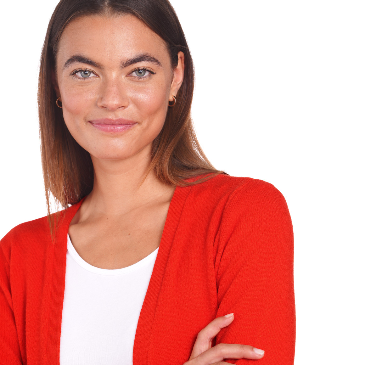 Damen Strickjacke mit zwei Einschubtaschen