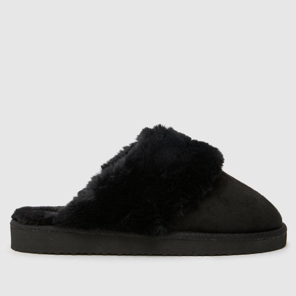 Schuh – Hadley – Svarta tofflor med mulemönster