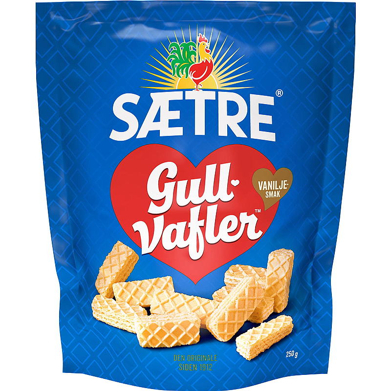 Sætre Gullvafler 250 g, vanilje