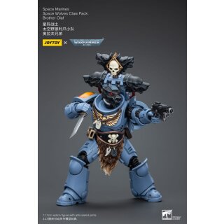 Warhammer 40k Actionfigur 1/18 Space Marines Space Wolves Claw Pack Brother Olaf 12 cm