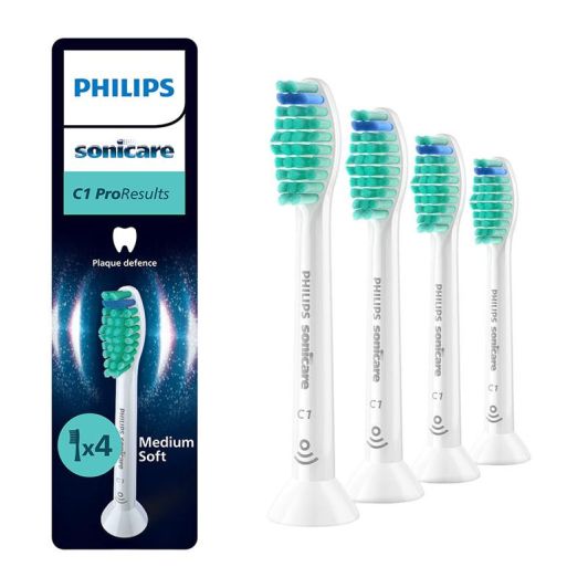 PHILIPS Sonicare C1 ProResults - Set van 4 Originele Opzetborstels (HX6014/87) - Wit