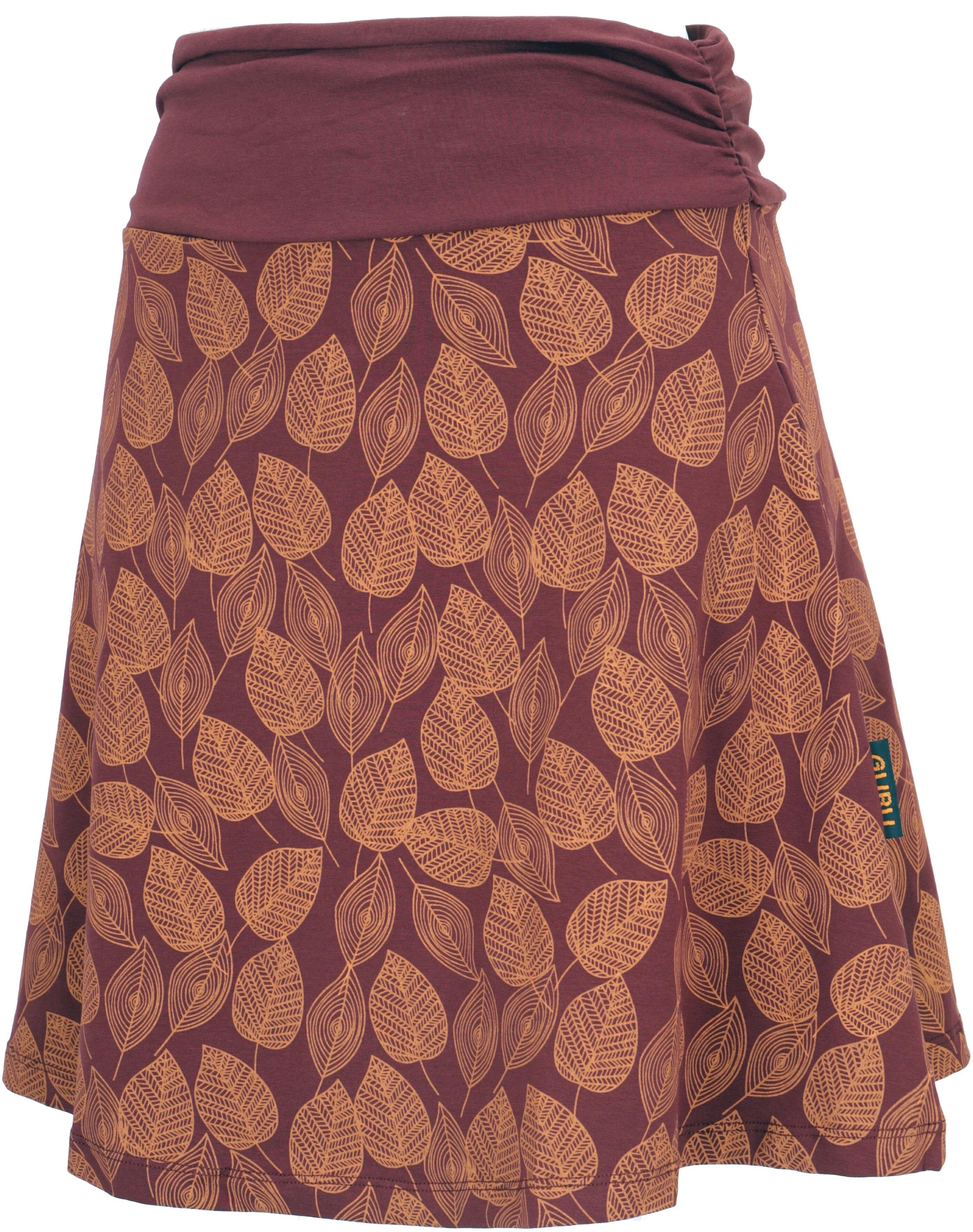 Guru-Shop Minirock A-Linien Rock aus Bio-Baumwolle Organic -.. alternative Bekleidung