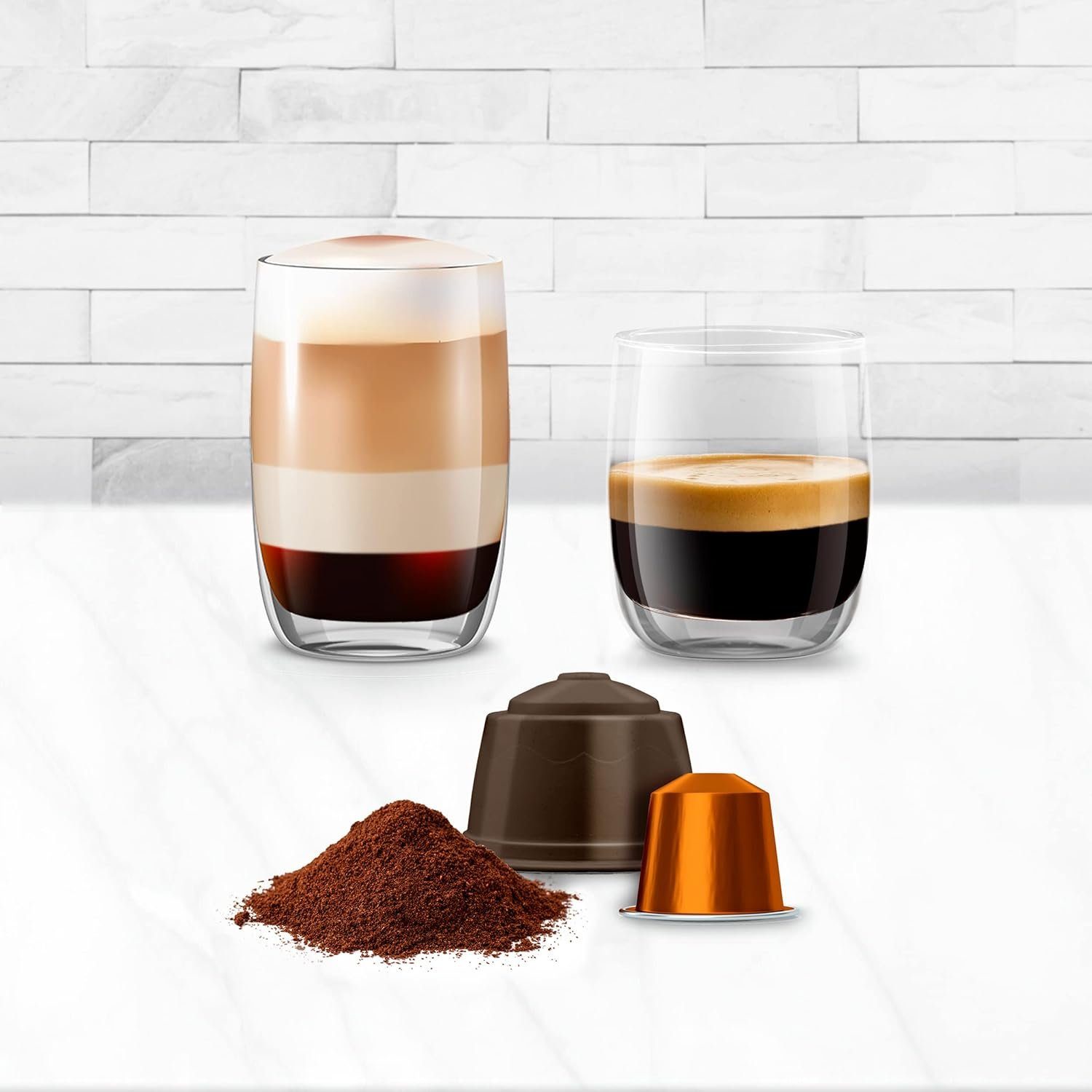 KREATE Kaffeemaschine mit Mahlwerk Kaffeemaschine mit Mahlwerk, Kaffeemühle, mit Digitaler Touch-Steuerung, 20 bar, Timer-Standby