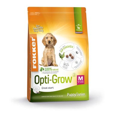 Fokker Puppy/Junior Medium Opti-Grow Hundefutter