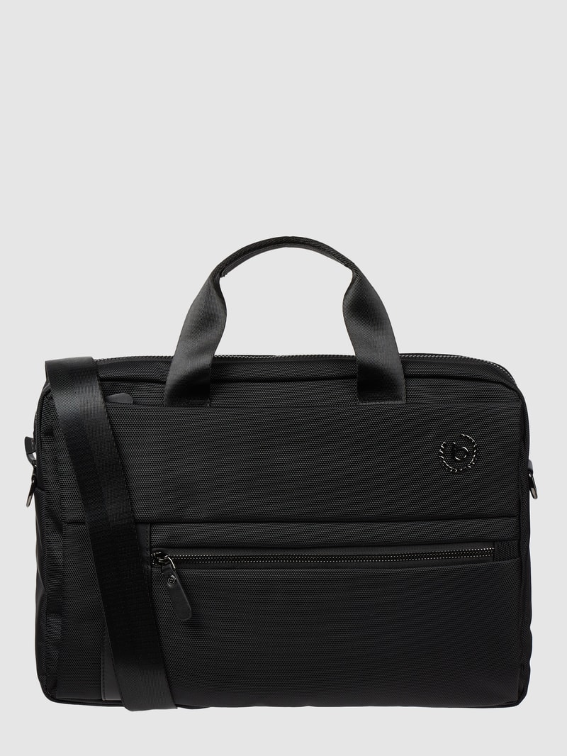 Laptoptasche mit abnehmbarem Schulterriemen in schwarz