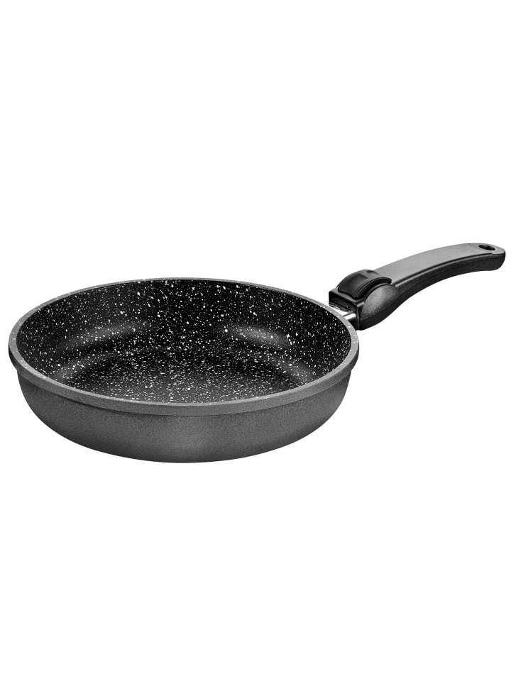 Stoneline Bratpfanne 24 cm mit abnehmbarem Griff | ohne Deckel in Grau günstig kaufen Ø 24cm