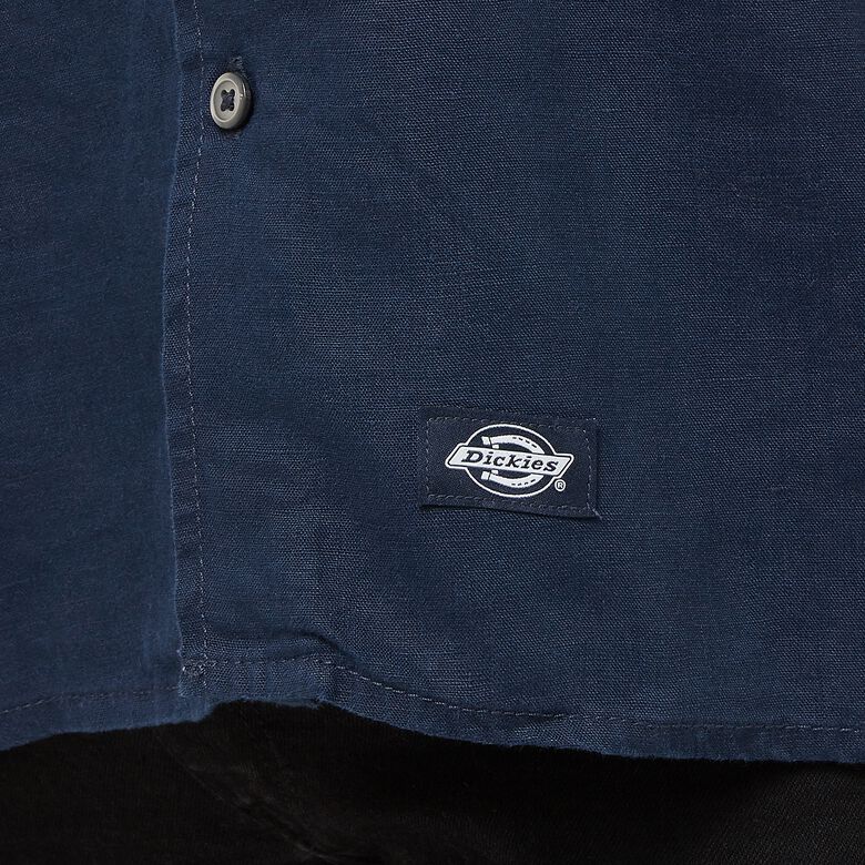 Dickies Linen Ss Work Shirt Navy Blazer navy