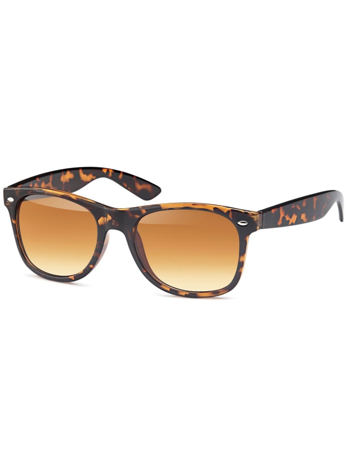 styleBREAKER Nerd Sonnenbrille in Braun Demi / Braun Verlauf günstig kaufen onesize