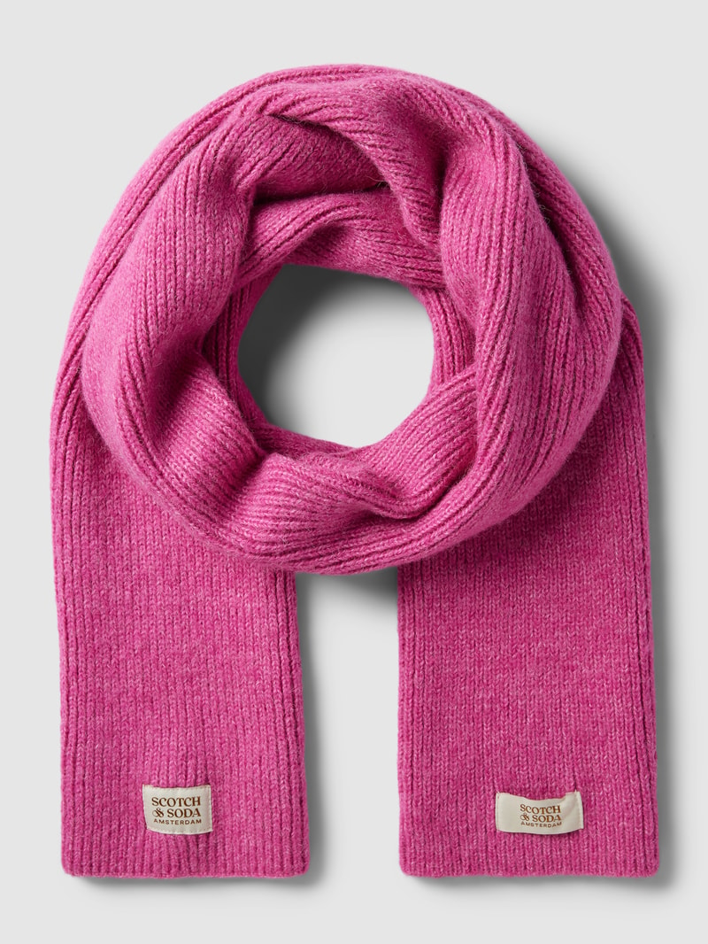 Schal mit Label-Detail in pink