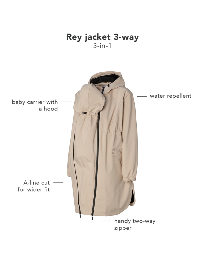Noppies Parka Rey in White Pepper günstig kaufen