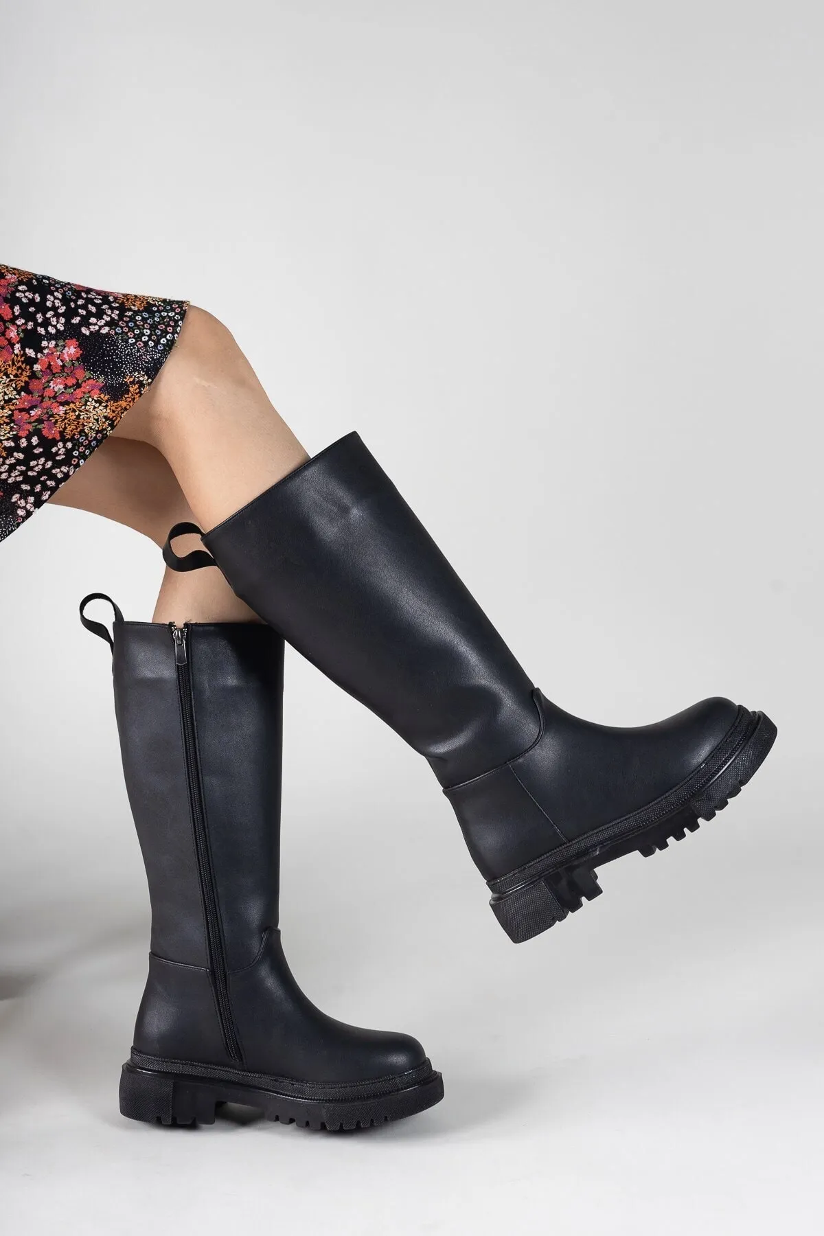 Riccon  Schwarze Damenstiefel 0012360