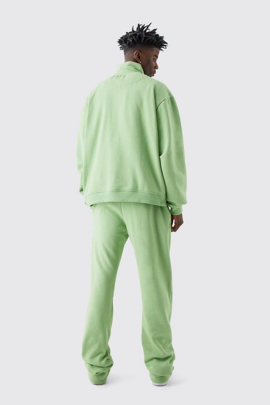 Tall kastiger Oversize Trainingsanzug mit 1/4 Reißverschluss