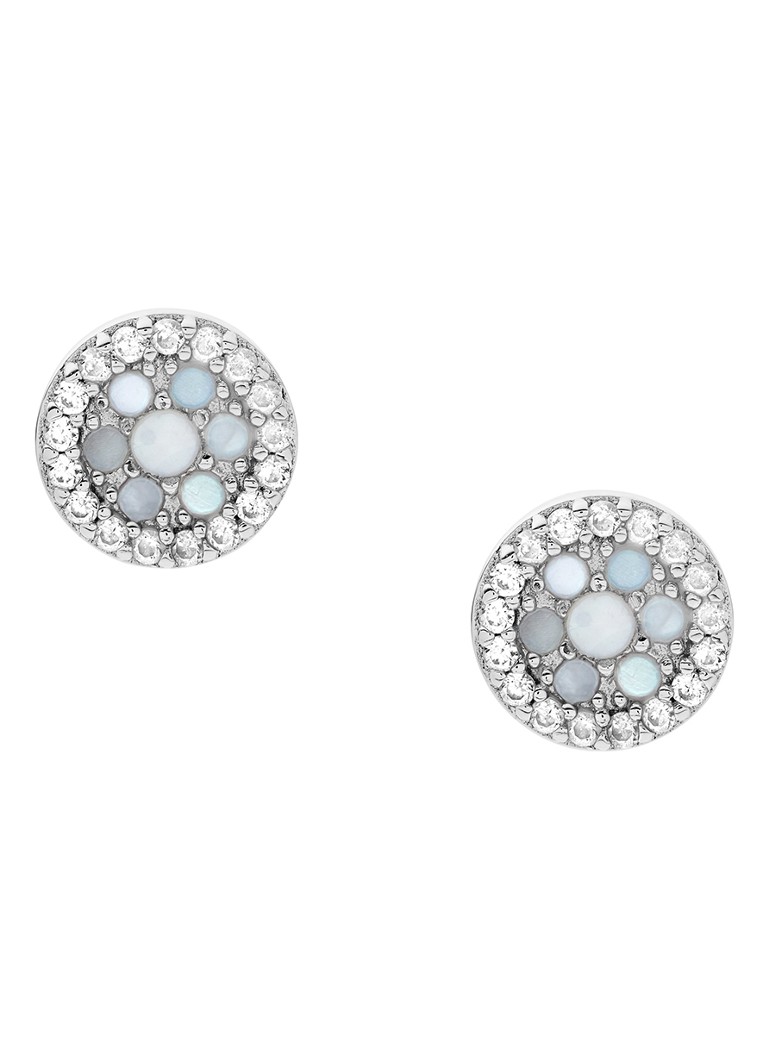 Fossil Fossil Sterling silver stud earrings with mother-of-pearl JFS00518040