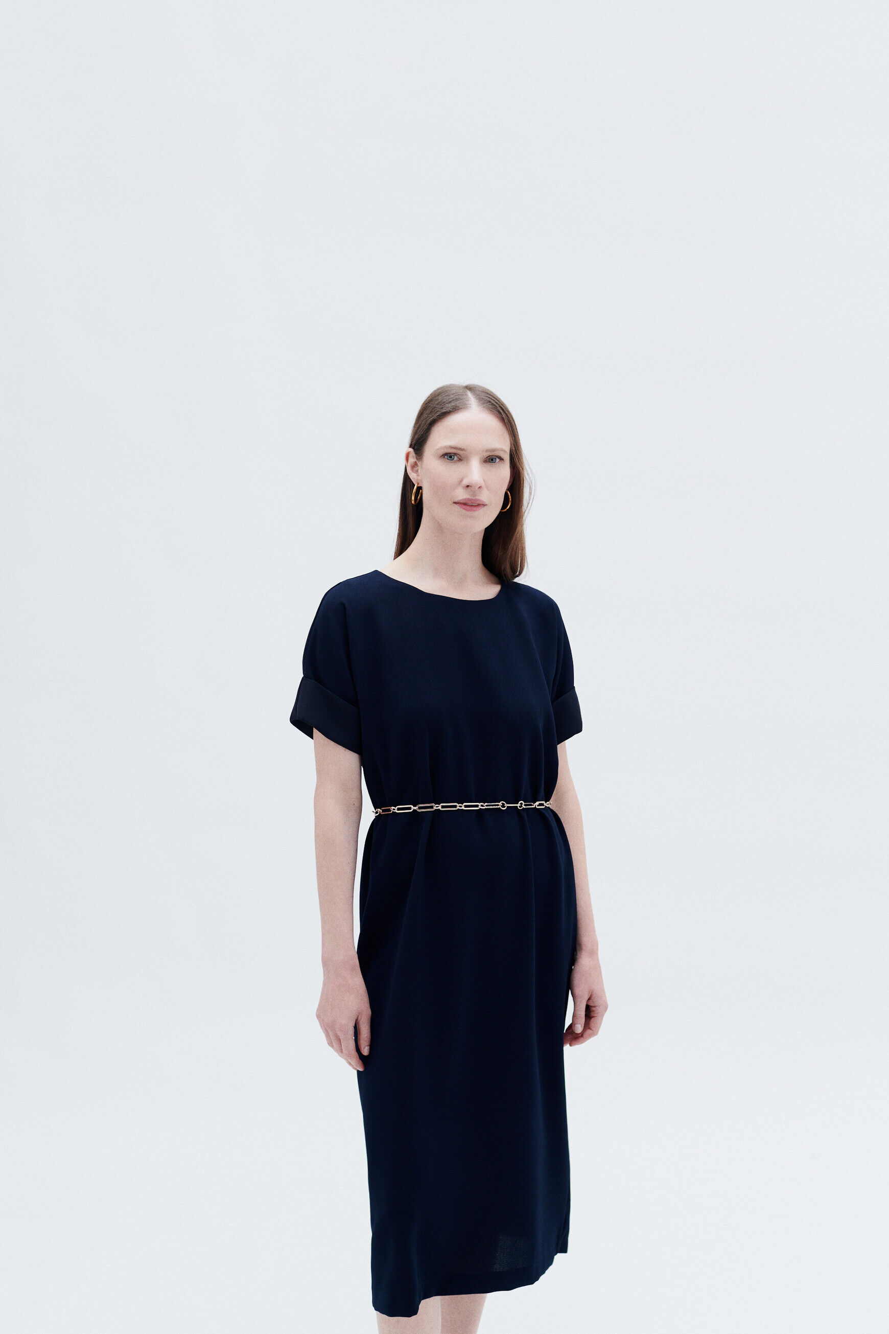 Robe rosalie bleu marine femme