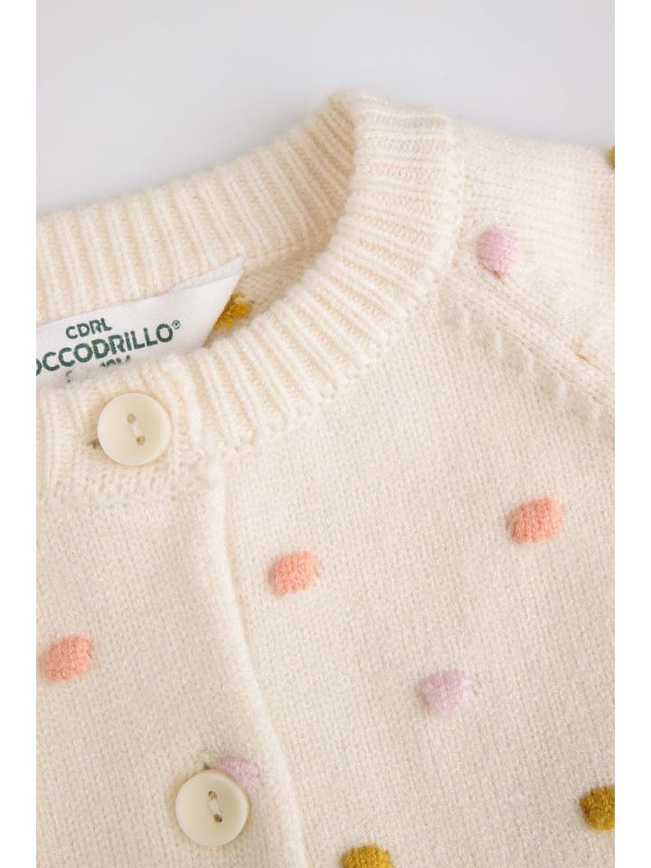 Coccodrillo Pullover mit Reißverschluss in beige günstig kaufen