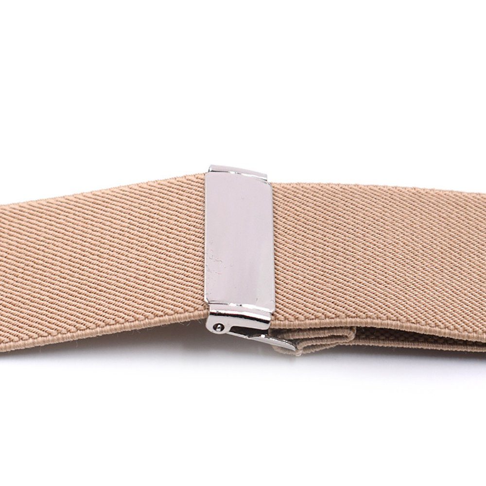 SCOBELT Hosenträger Herren Klassische Hohe Elastizität (X-Back Strapse, Mit Lederknopf End Und Strap)