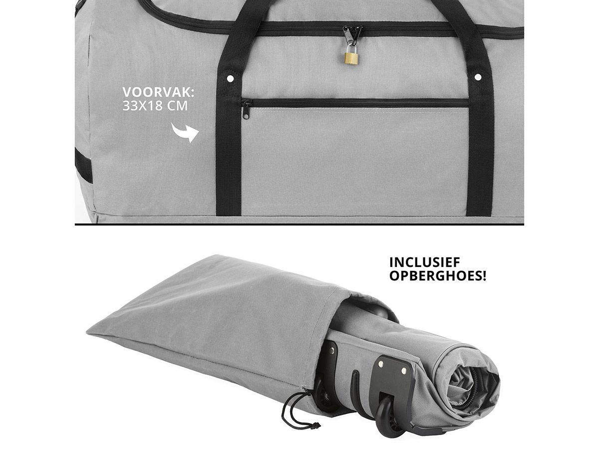 TravelZ 100 Liter faltbare Rolltasche