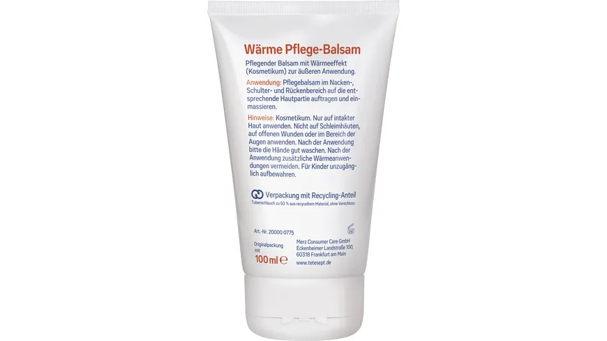 tetesept Wärme Pflege-Balsam 100 ml