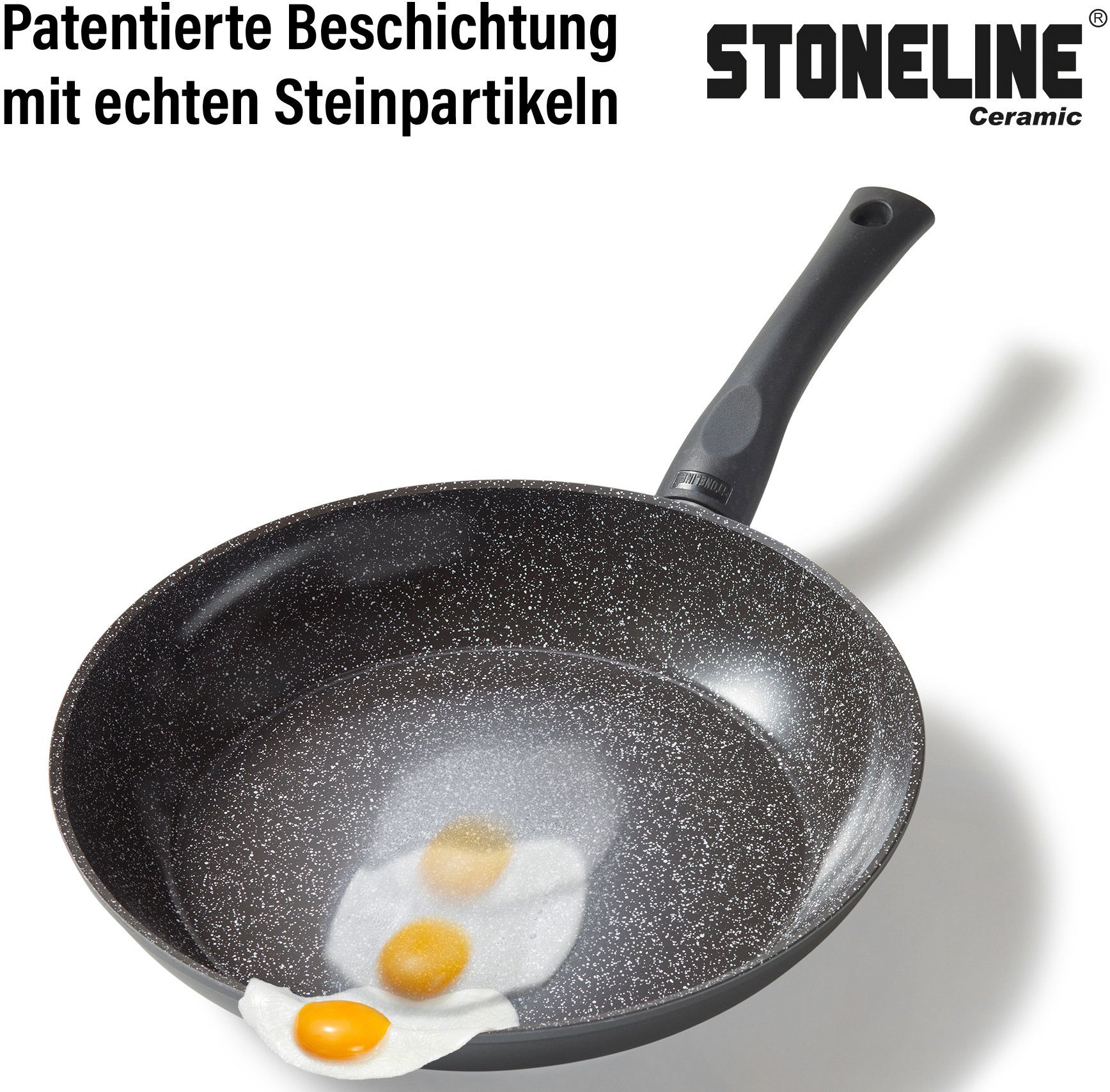 STONELINE Topf-Set, Aluminium (Set, 14-tlg), Keramik-Antihaftbeschichtung, Induktion