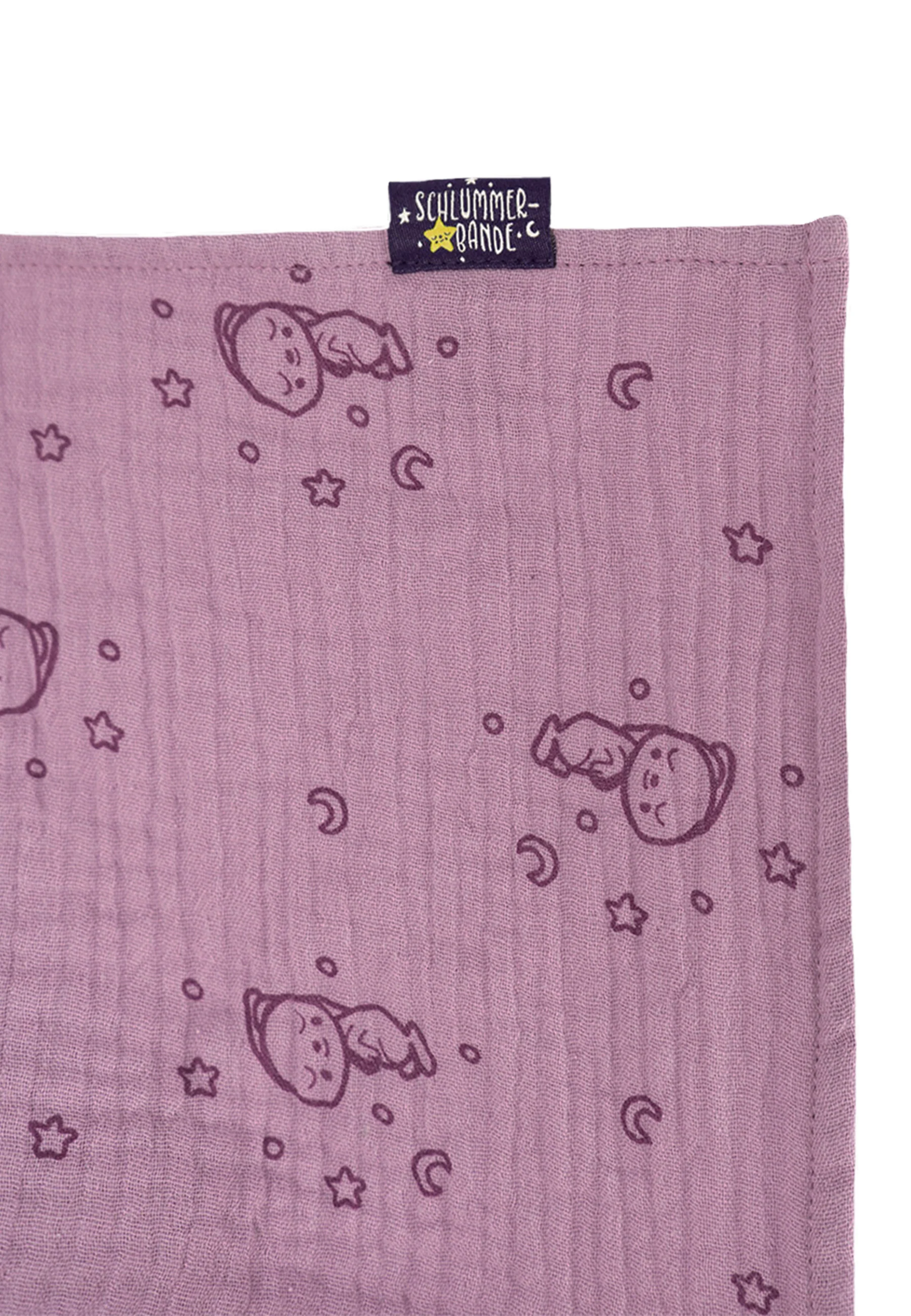 Kuscheltuch Schlummerhase in Lila