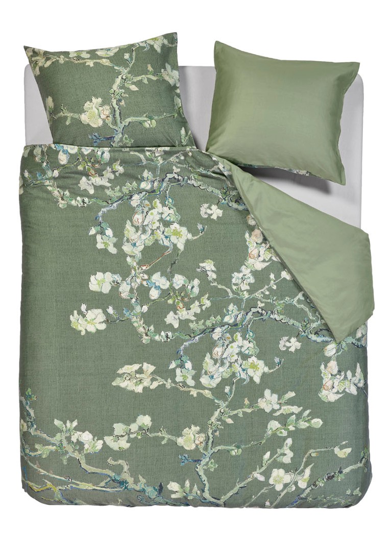 Bettwäsche-Set „Mandelblüte“ aus Baumwollsatin (220 TC) des Van Gogh Museums – inklusive Kissenbezüge