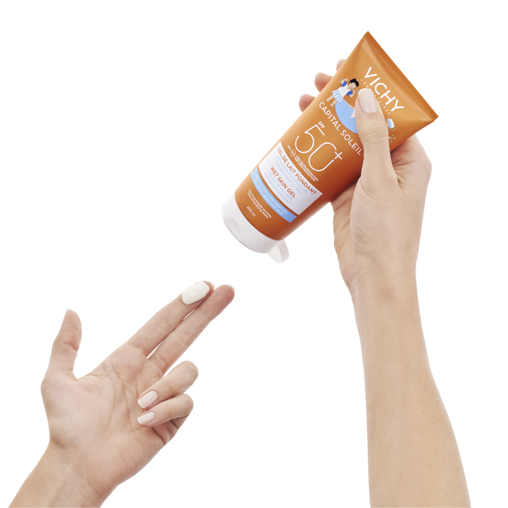 Vichy Gel peau mouillée enfant SPF50+ 200ml Gel peau mouillée enfant SPF50+