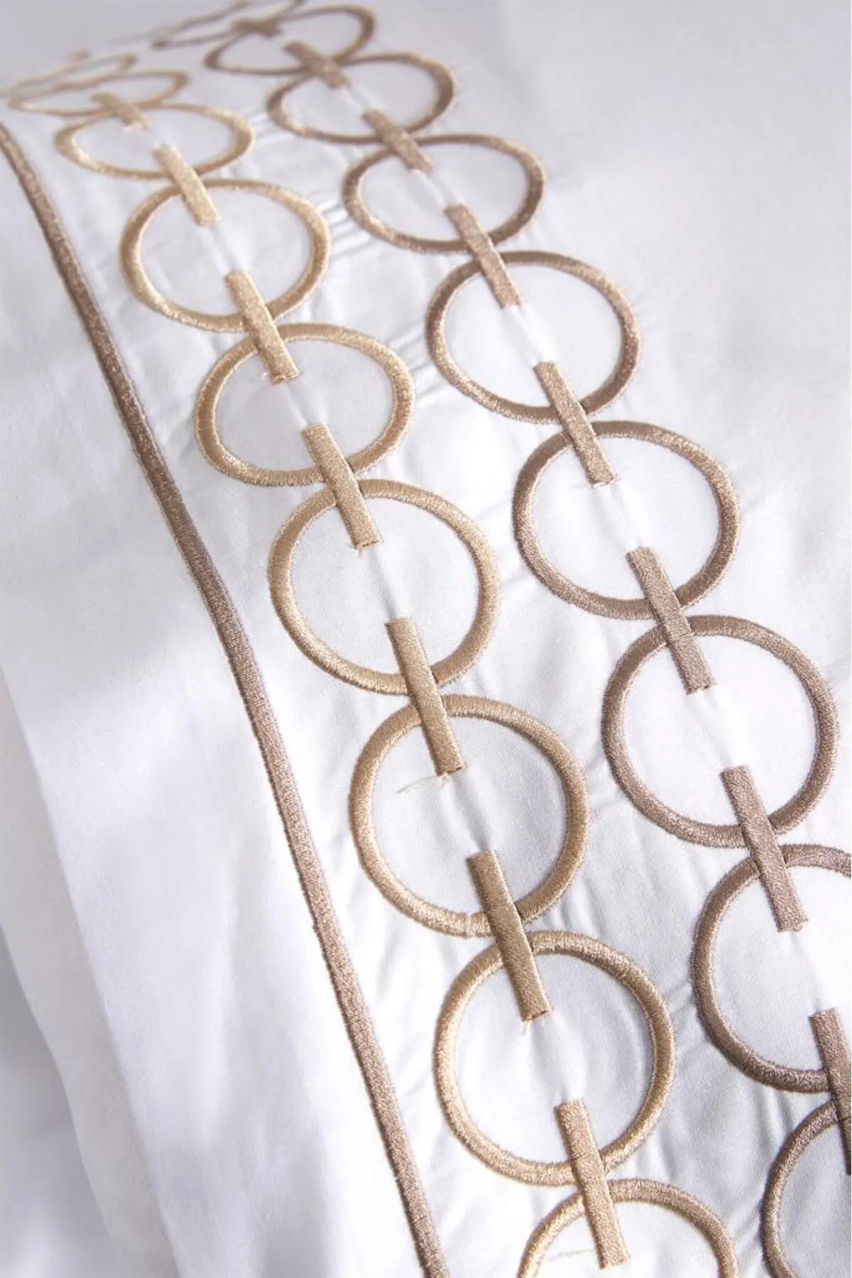 Çeyiz Diyarı  Bettwäsche Doppelbett - Beige - Gestreift