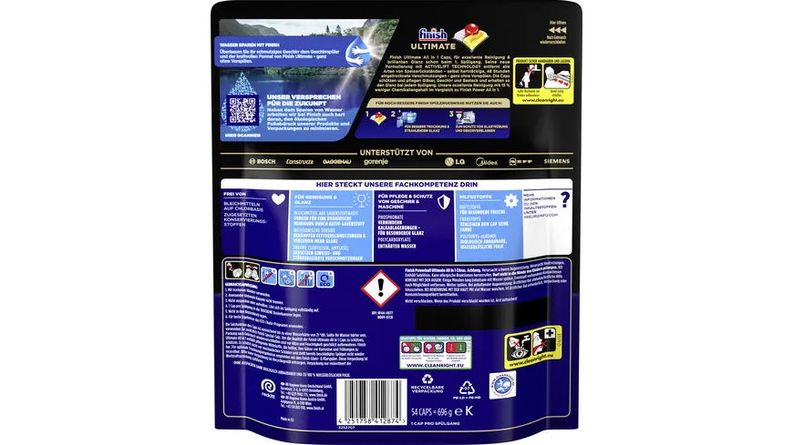 Finish Spülmaschinentabs Ultimate All-in-1 Maxipack Regular