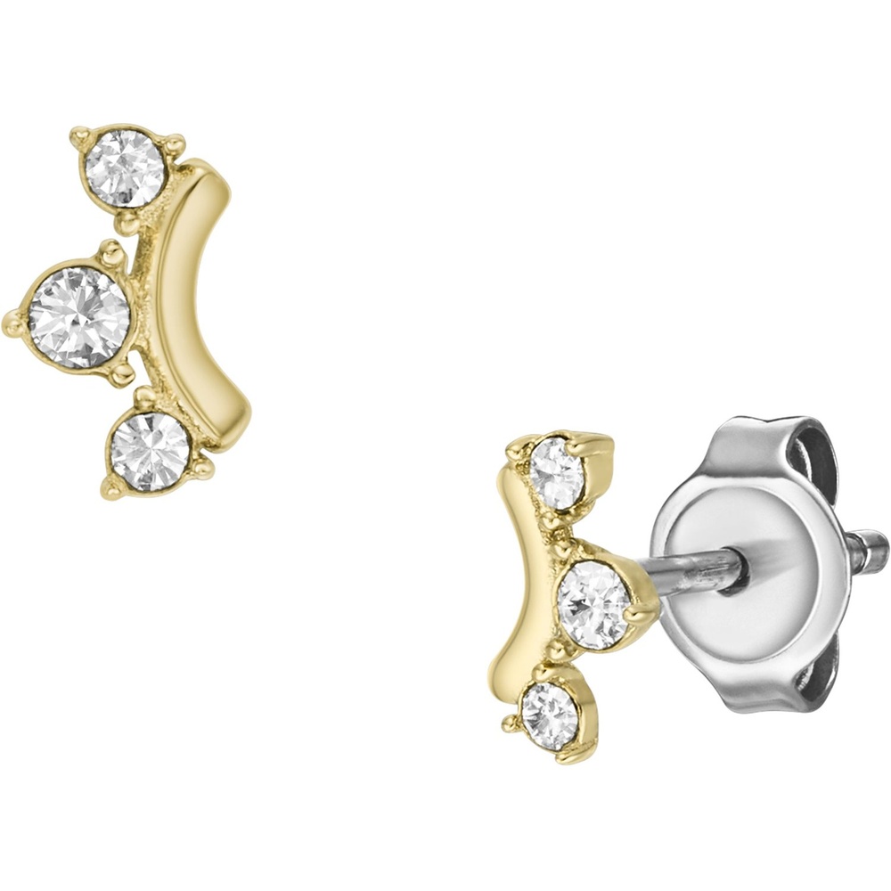 Fossil Boucles d'oreilles à fermoir à poussette Acier inoxydable Boucles d'oreilles