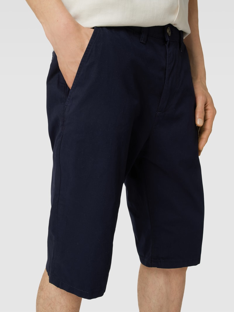 Bermudas mit seitlichen Eingrifftaschen Modell 'SUS' in marineblau
