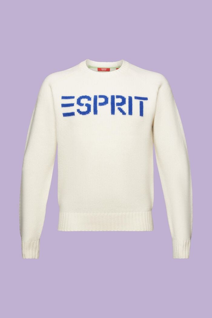 Logo-Pullover aus Wolle und Kaschmir