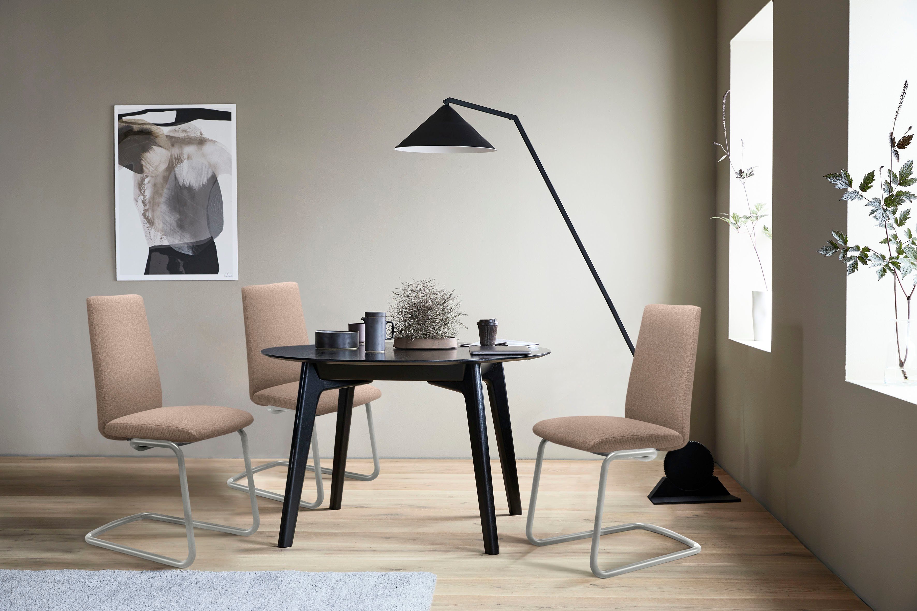 Stressless® Polsterstuhl Laurel, Low Back, Größe M, mit Beinen aus Stahl in Chrom matt