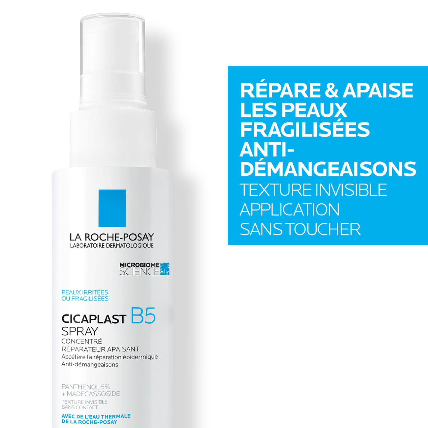 la roche-posay Cicaplast B5 Spray Réparateur, Apaisant, Anti-Démangeaisons 100 ml