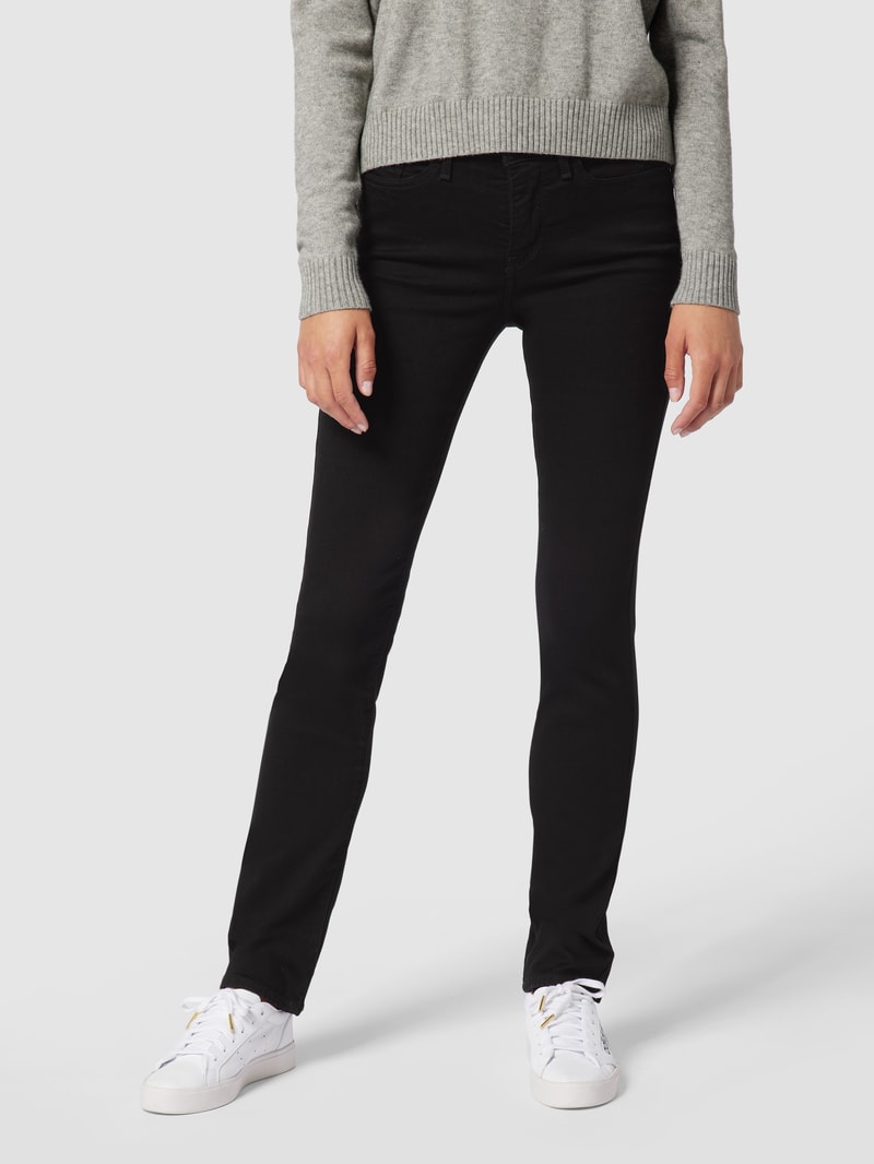 Shaping Slim Fit Jeans mit Stretch-Anteil Modell '312™' in schwarz