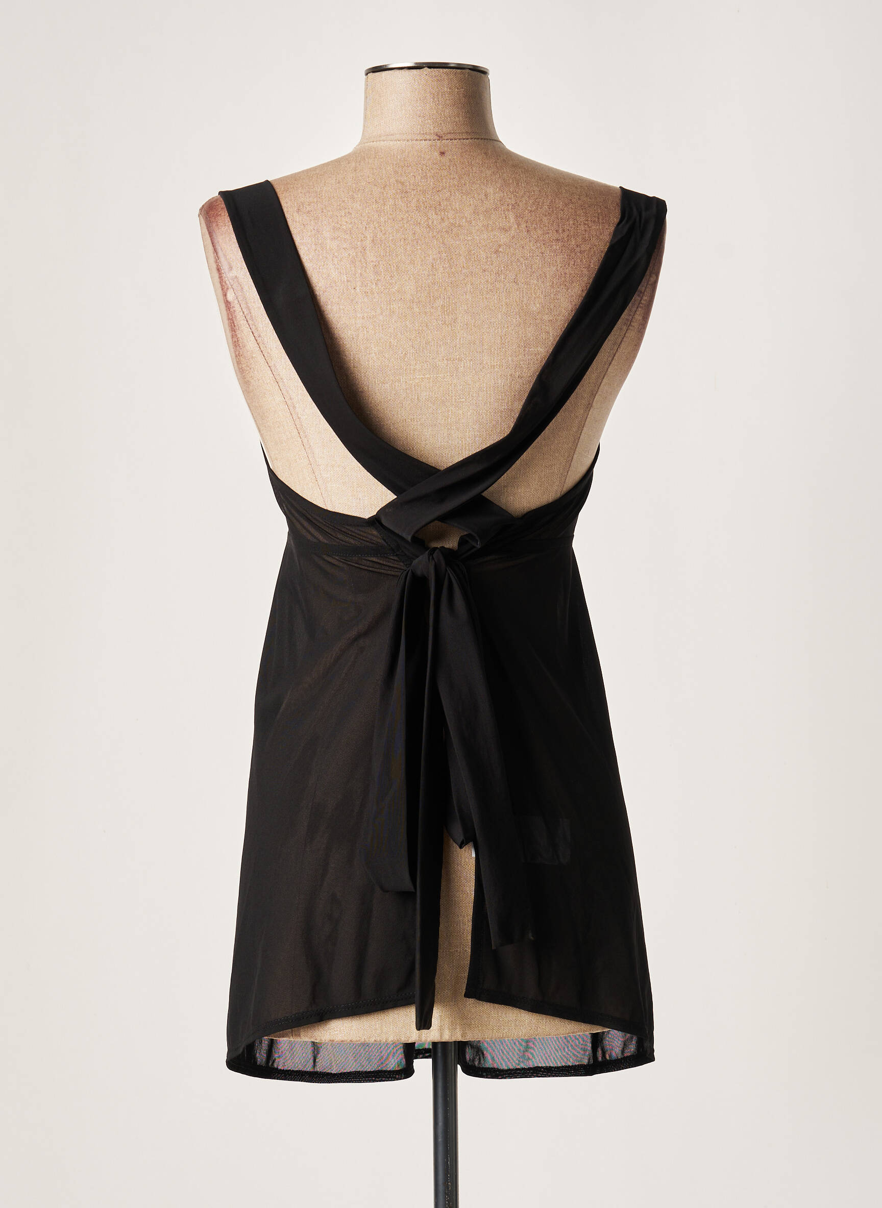 Lauren Vidal Tuniquesansmanche Femme couleur noir