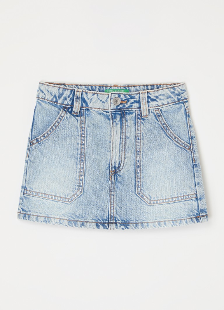 Benetton Denim skirt with rhinestones