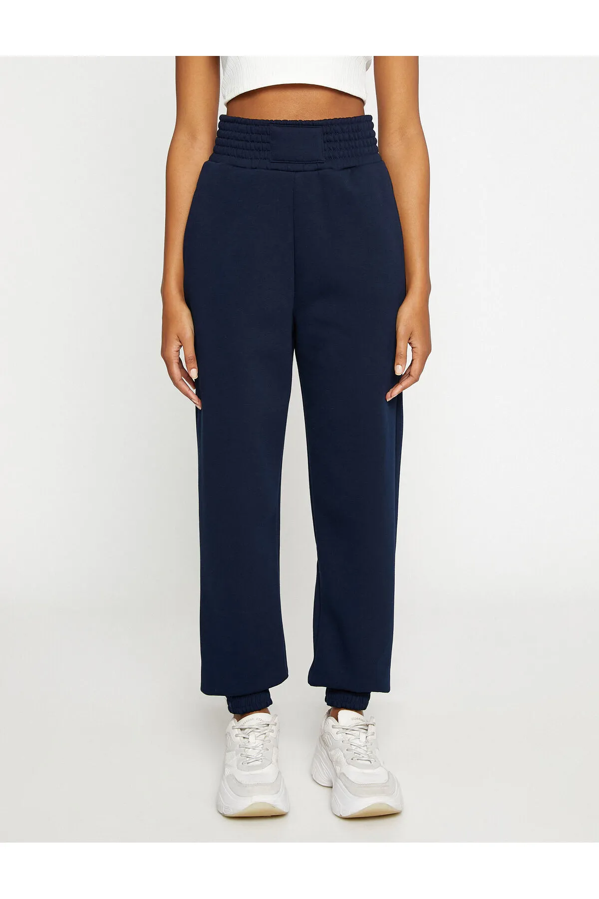 Koton  Jogger-Jogginghose mit hoher Taille und detaillierten Taschen
