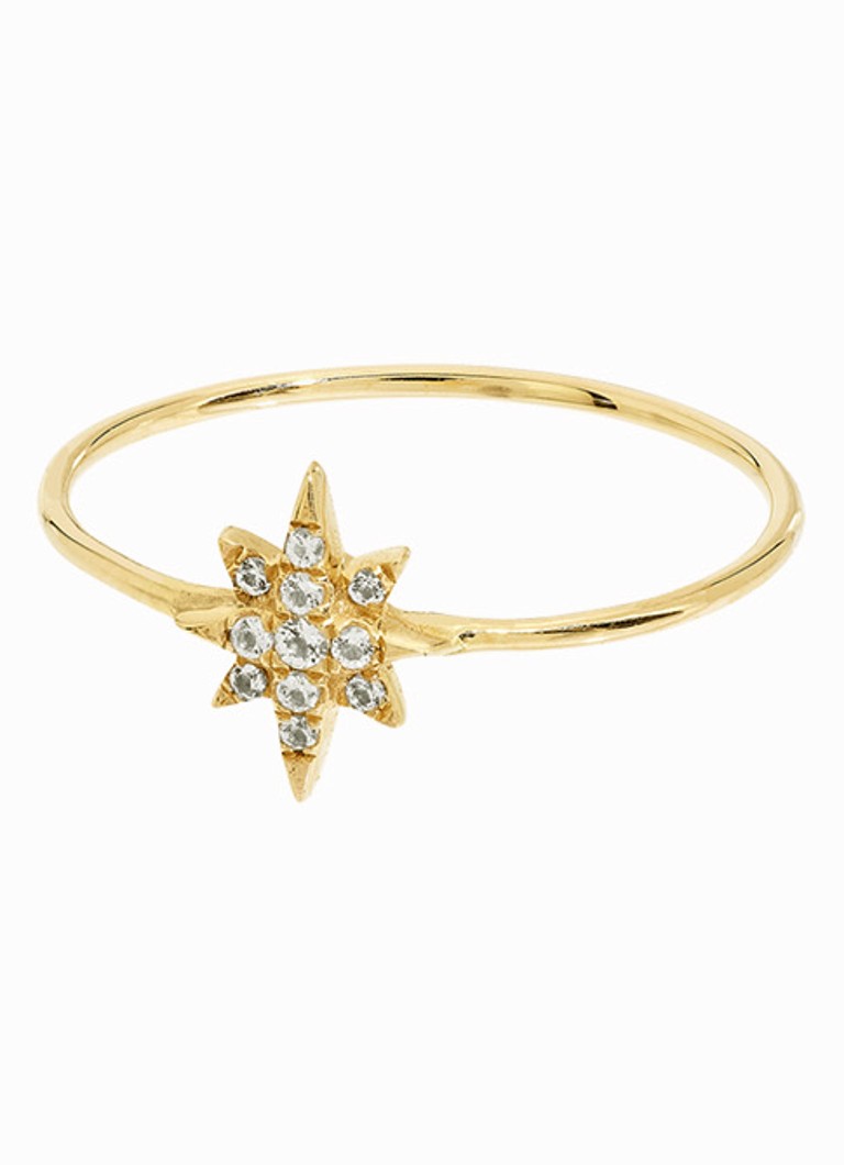 Inel Heavenly Body de Anna + Nina din aur galben de 14k