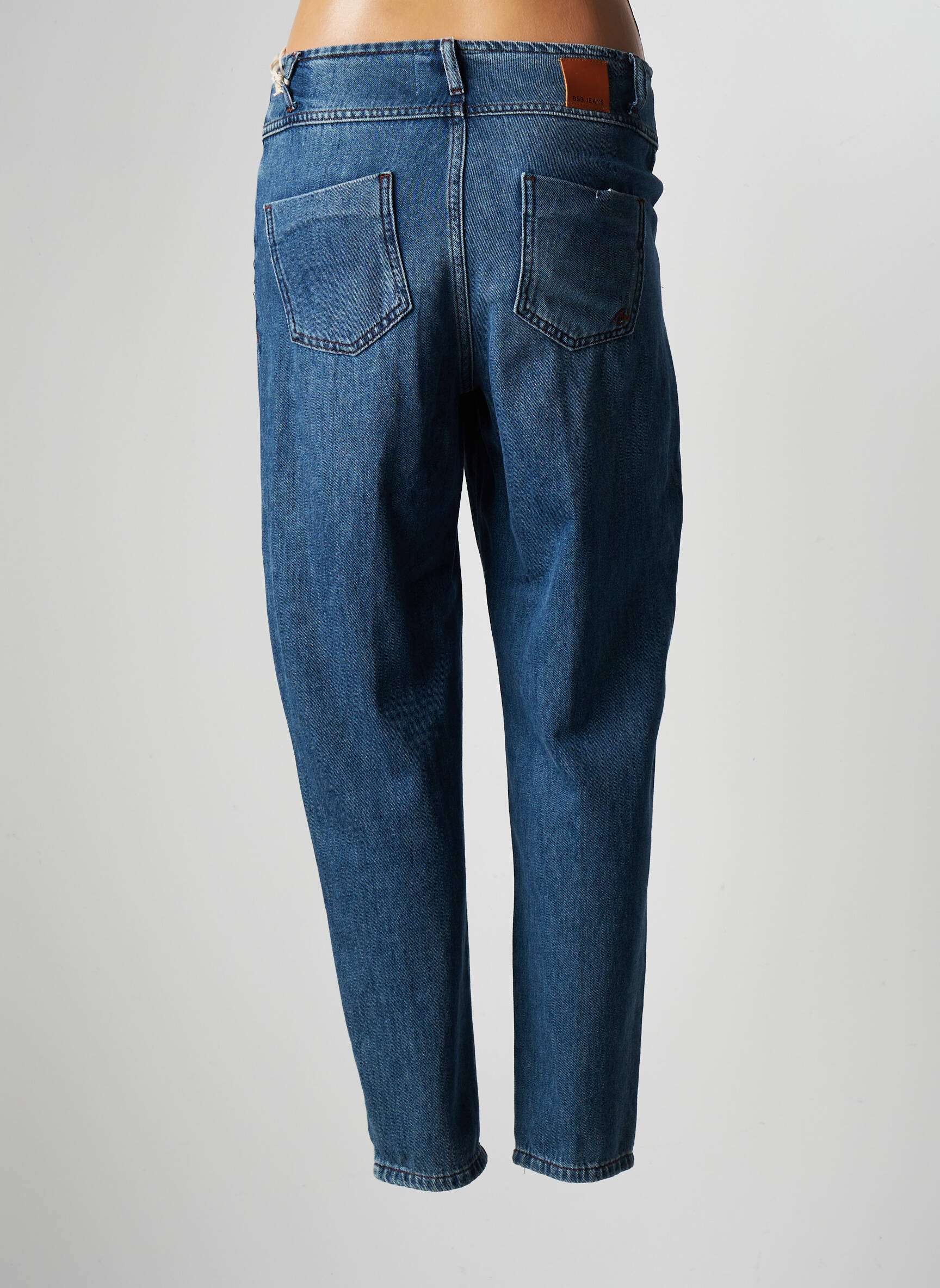 Bsb Jeans Coupe Large Femme couleur bleu