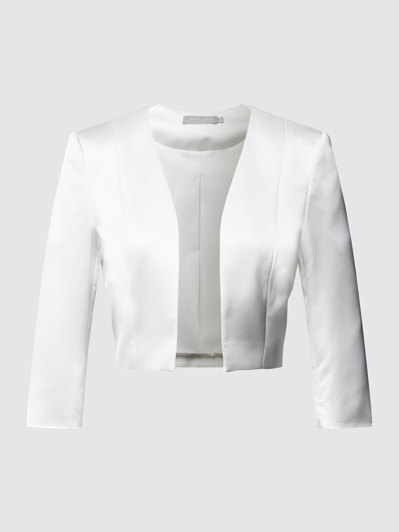 Bolero aus Satin in ecru