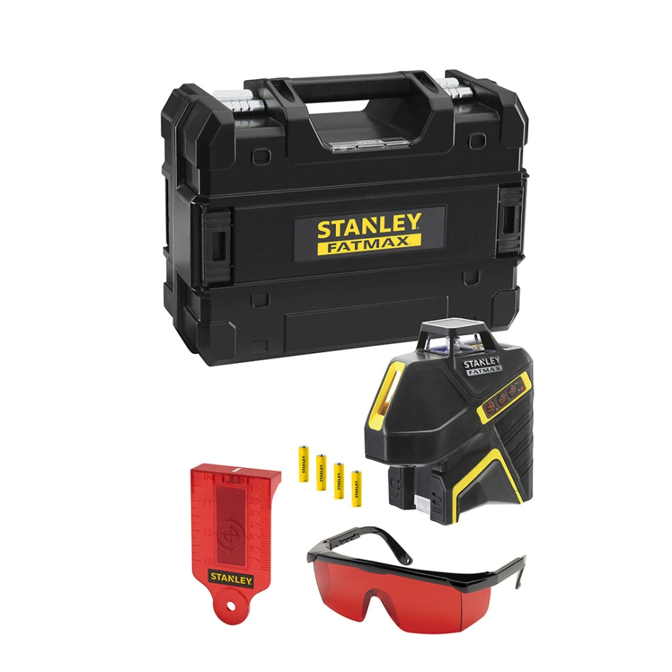 Stanley FMHT1-77416 FatMax 360° laser + 2 navpični črti RDEČI